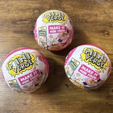 MGA  s Miniverse Make It Mini Food Diner Series 2 Lot of 3 Sealed Balls