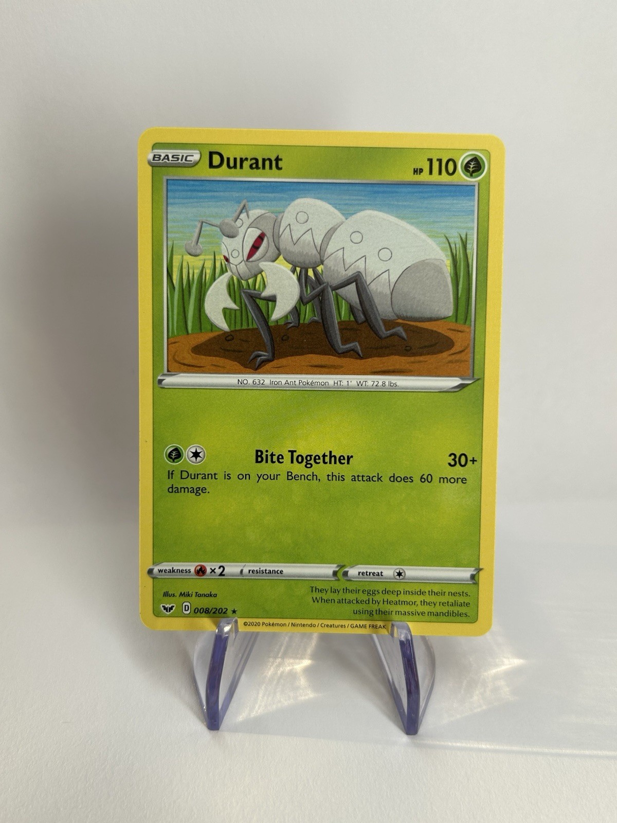 Durant 8/202 Regular Sword & Shield Base Pokémon NM