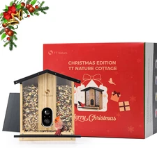 Bird Feeder with Camera – 3L Smart Bird Feeder with AI Recognition, Live Streami