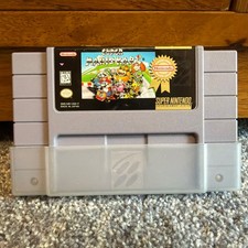 Nintendo Super Mario Kart SNES Players Choice Racing Game Cartridge Tested Works