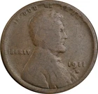 1911-D Lincoln Cent Fine