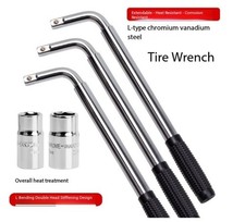 Extendable Long-Reach Effort-Saving Socket Wrench for TireRemoval AndReplacement