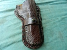 Vintage finely Tooled Colt SAA leather 4 3/4" holster