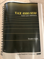 VAX 8500/8550 digital student guide vintage System level maintenance Digital