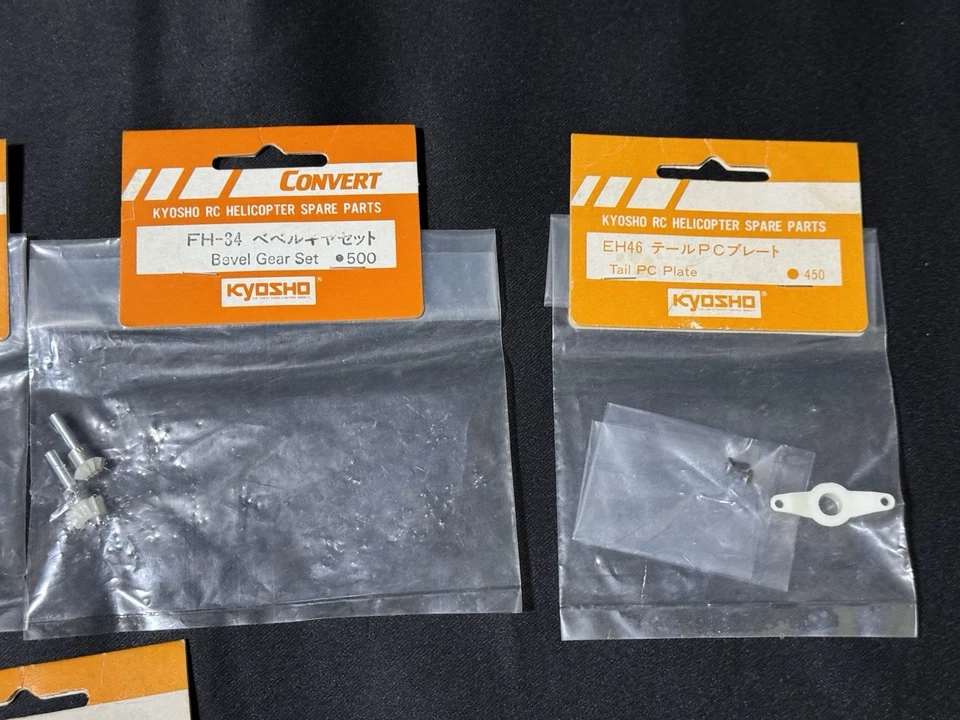 Vintage Kyosho RC Helicóptero EP Concepto Un montón de piezas de repuesto Hec... - Imagen 3 de 4