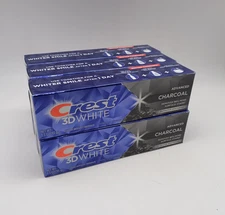 Crest 3D White Advanced Charcoal Toothpaste - Teeth Whitening, 3.3 oz, 6 Pack