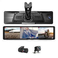3 Channel Mirror Dash Cam 2.5K GPS WIFI CarPl...