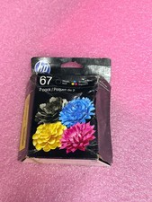 2027 HP 67 Ink Cartridges Black Tri-Color Combo Pack Genuine OEM Sealed OEM