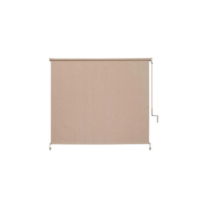 Camel Cordless UV Blocking Fade Resistant Fabric Exterior Roller Shade 72 In. W