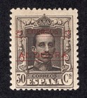 Spanish Andorra 1928 30c black brown Overprint, Scott 7 MH, value = $18.00 — photo 1