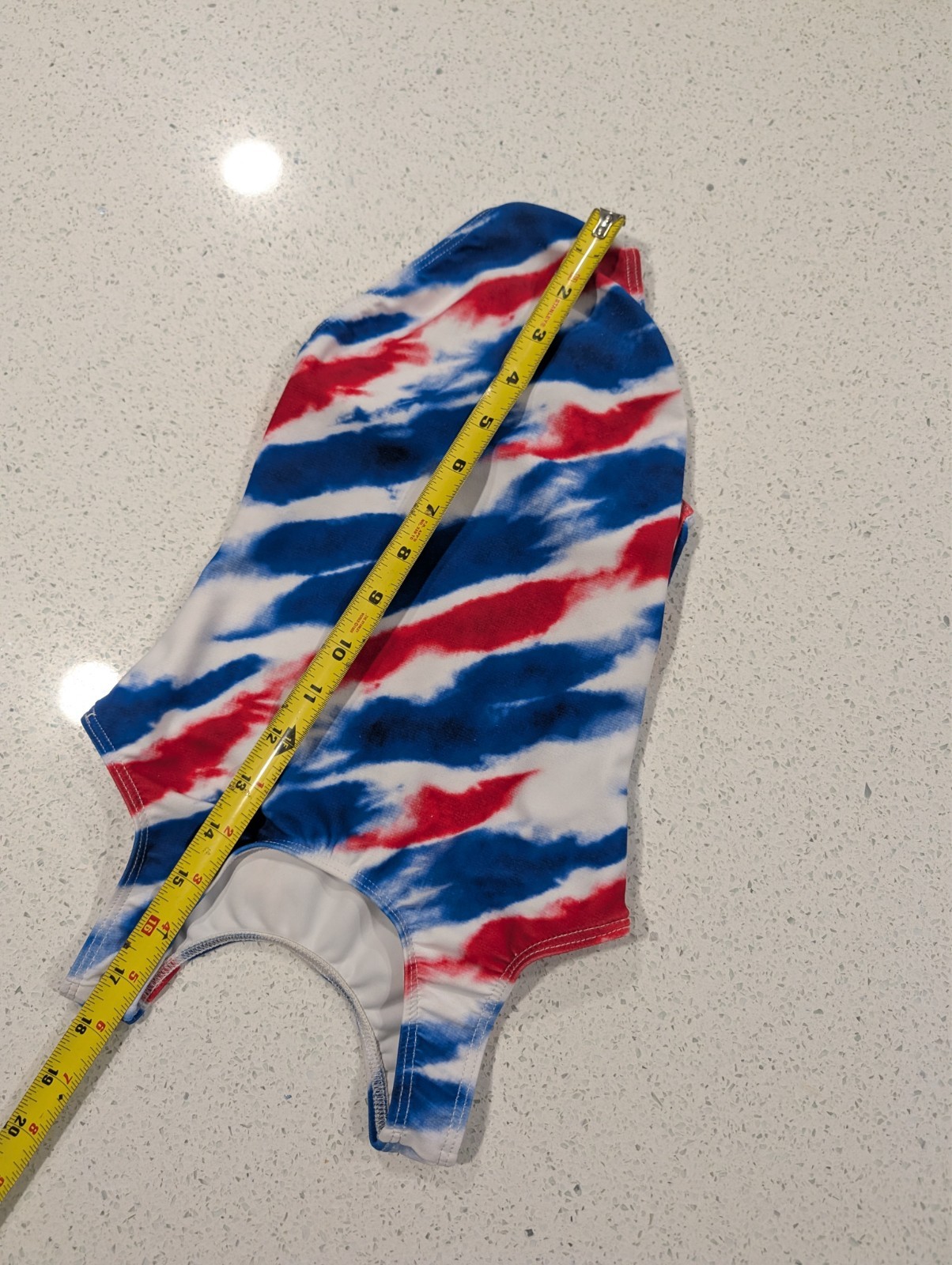 PATRIOTIC Destira Gymnastics Dance Leotard CXS Extra Small TieDye Red White Blue