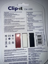 Verbatim 8gb Clip-it Usb Flash Drive 3 Pack NEW Red White Black  FREE SHIPPING