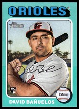 2024 Topps Heritage Aqua Border David Banuelos Baltimore Orioles #715