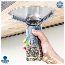 Under Cabinet Jar Opener Stainless Steel for Weak Hands Arthritis Seniors Easy