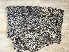 Vintage 1994 Ralph Lauren Aragon Leopard Twin Single Bed Valance Skirt Ruffle