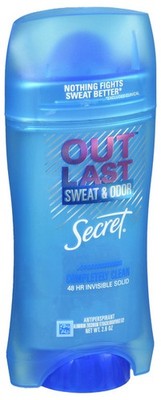 Secret Outlast 48-Hour Antiperspirant Stick, Completely Clean, 2.6 oz