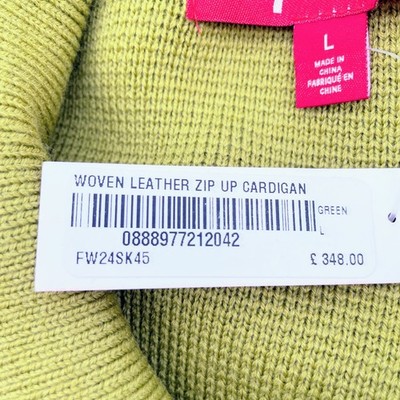 Supreme Woven Leather Zip Up Sサイズ Supreme Woven Leather Zip Up Cardigan 3colors FW24 New | eBay