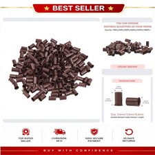 Vlasy 200pc 3.4mm Micro Beads I-Tip Hair Extension Copper Rings Brown