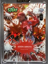 Edwin Arroyo 2024 Wild Card Splat PRC 3/3 Color Match SSP Reds Shortstop 🔥 MLB