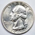 1949-P Washington Silver Quarter Brilliant Uncirculated (BU)