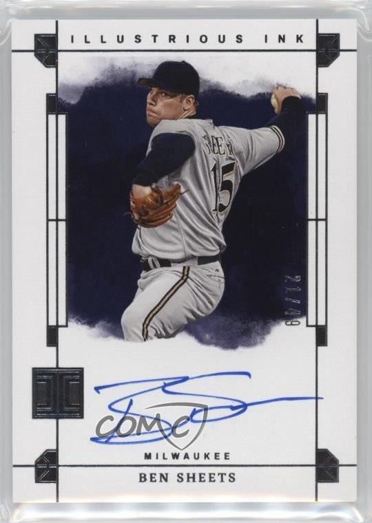 2024 Panini Impeccable Illustrious Ink 21/49 Ben Sheets #II-BS Auto 0x82