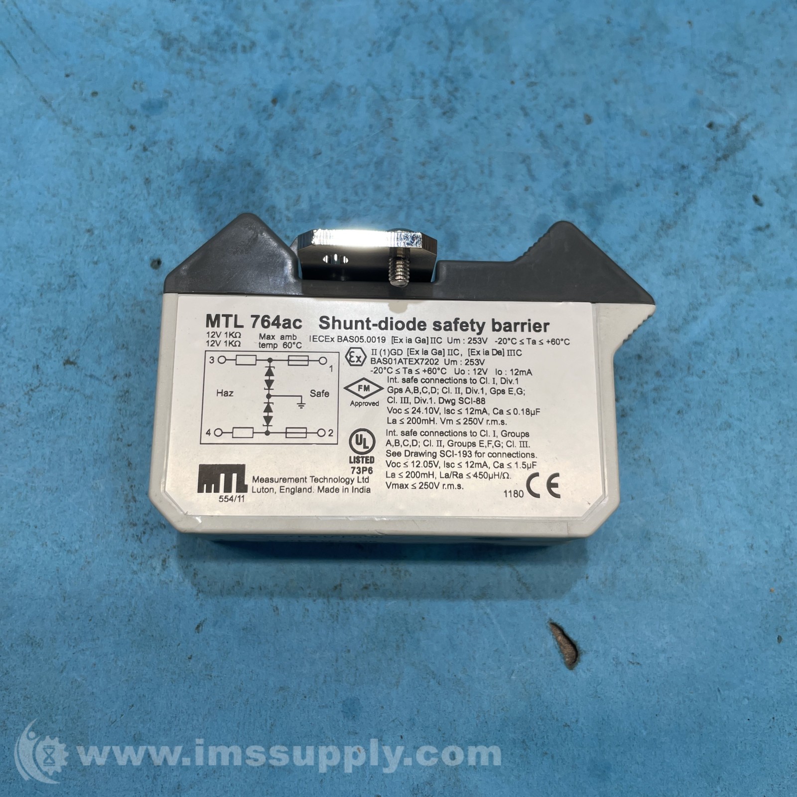 Valcom MTL 764AC Shunt Diode Safety Barrier FNIP