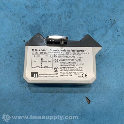 Valcom MTL 764AC Shunt Diode Safety Barrier FNIP