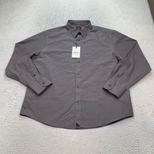 UNTUCKit Sangiovese WF Shirt Men  s XL Relaxed Wrinkle Free Grey Button Down NWT