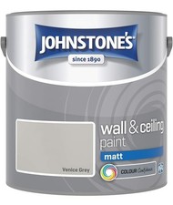 Johnstone’s Wall & Ceiling Paint Matt Venice Grey 2.5L Interior Emulsion