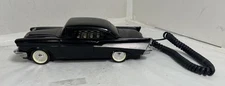 Vintage Telemania Wired Novelty Phone Chevy Bel Air 1957 General Motors BLACK