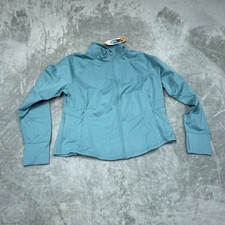 Jockey XXL Tulip Hem Yoga Jacket Arctic Blue Polyester/Spandex NWT 6568