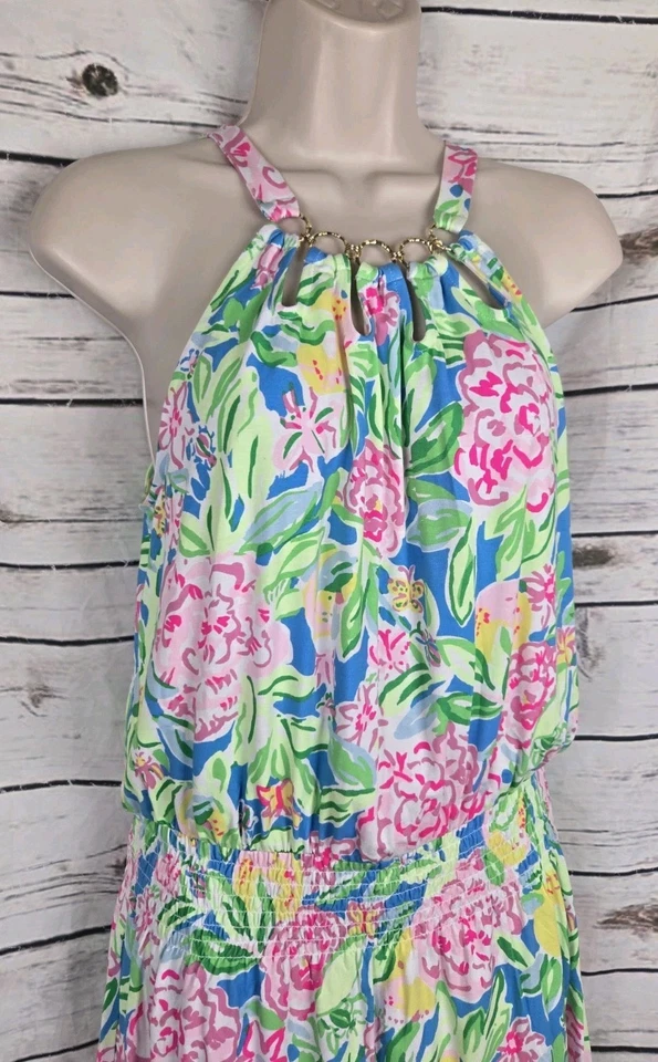 Lilly Pulitzer Shirelle Skirted Romper Multi Grove Garden Small $178 NWT - Image 3 of 4