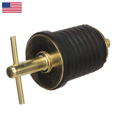 Attwood 11587-4 T-Handle Drain Plug For 1-Inch-Diameter Drains Locks In Place