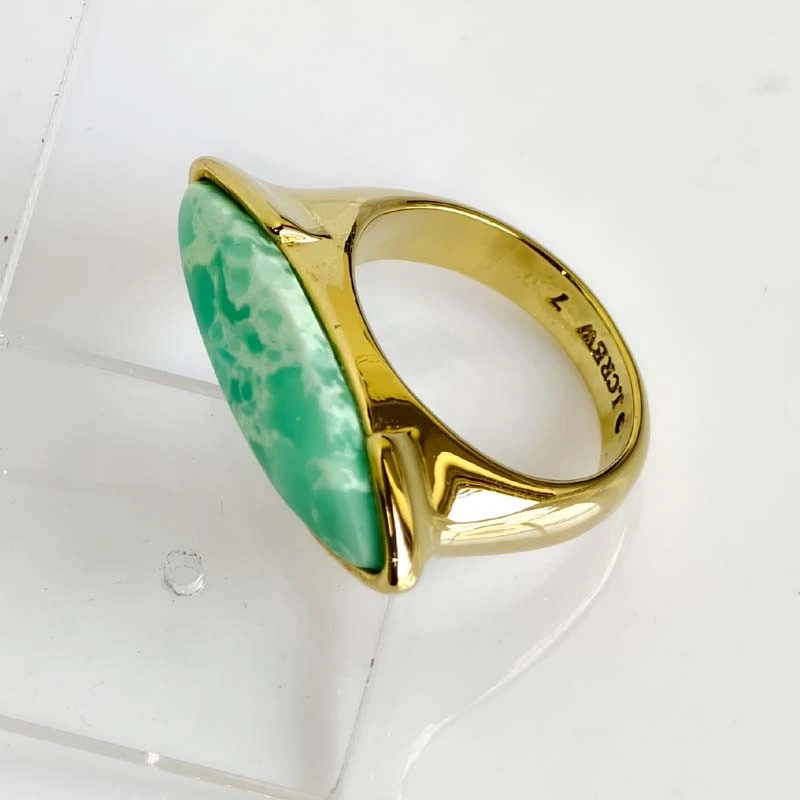 Nuevo Anillo Solitario de Piedra Clásico Jcrew Elegante Mujeres Fiesta Vacaciones Joyería 2 Tallas Foto 3 de 4