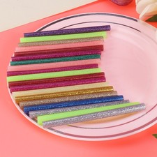 72 Pcs Color Hot Glue Sticks Glitter Adhesive Glue Sticks Hot Melt Glue Sticks 0.20 per stick