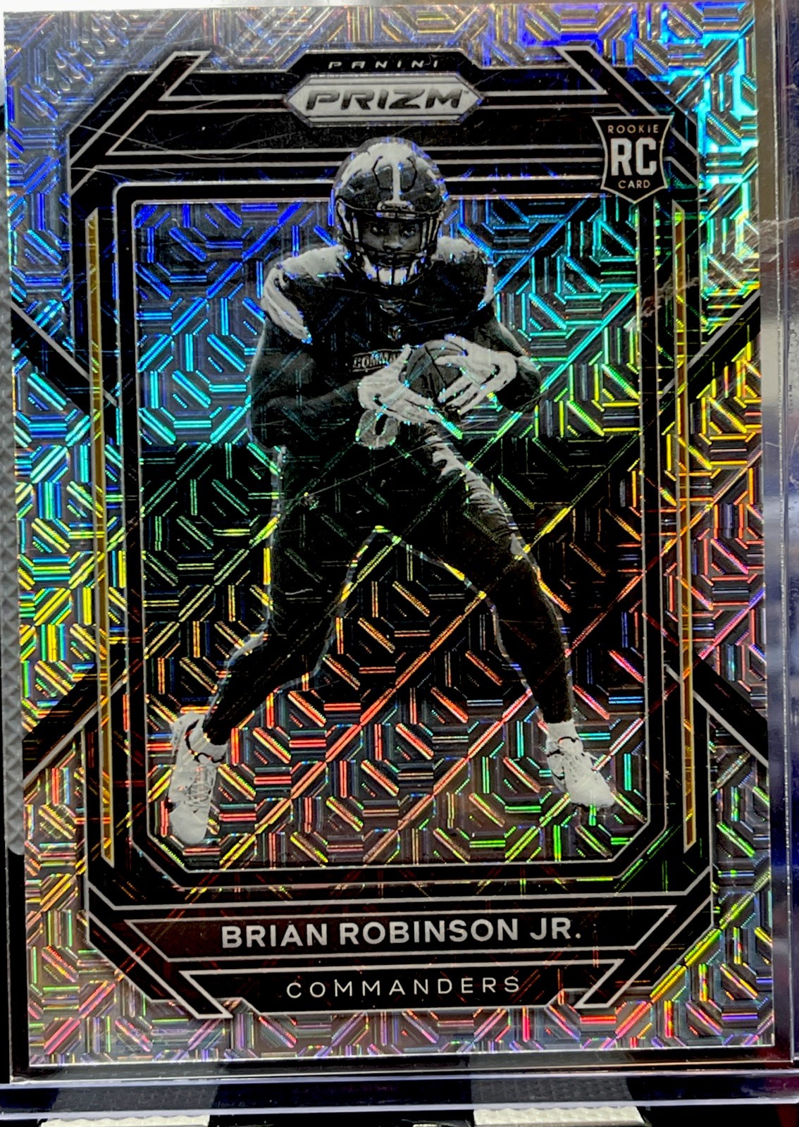 2022 Prizm Brian Robinson Jr SILVER MOJO /25 VARIATION RC #321 COMMANDERS SSP