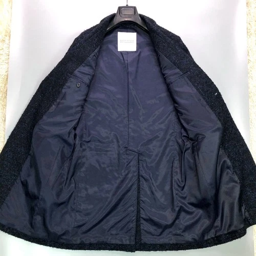 MACKINTOSH PHILOSOPHY Chester Coat Size 40 Wool Blend Navy Made in Japan image 7