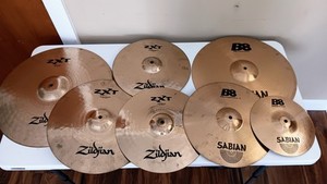 7-pc Zildjian/Sabian Cymbal Pack/Set/Bag.