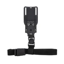 Model RGR-UBL Low-Ride Belt Loop w/ QLS 22 & Single Elastic Strap - Black