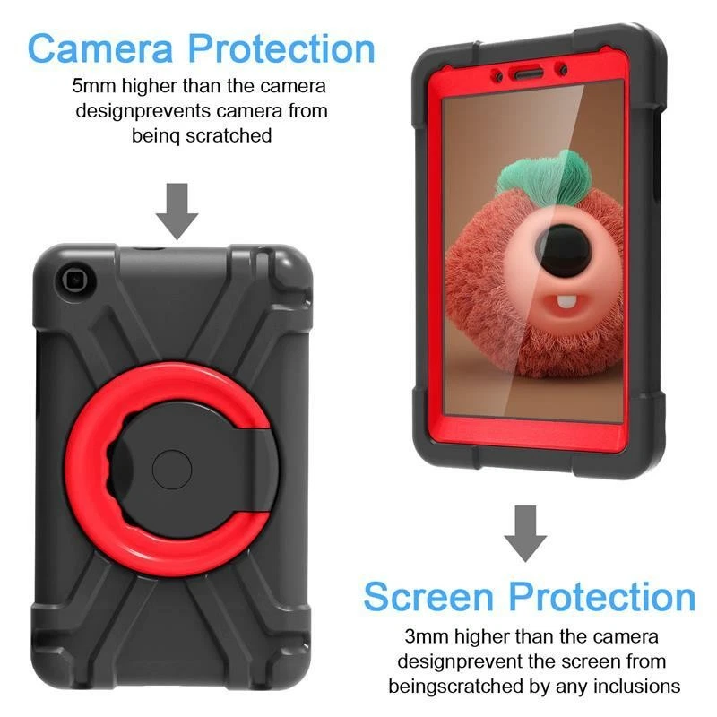 For Samsung Galaxy Tab A 8.0 2019 T290 295 297 Heavy Duty Hybrid Shockproof Case - Image 2 of 4
