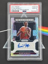 2021 Prizm - Evan Mobley - Rookie - Sensational Signatures Mojo 10/25 - PSA 10