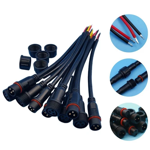 Cable Connector Wire Connector 20cm 22AWG Wire Accessories IP65 Waterproof