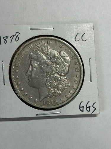 1878 CC Morgan Silver Dollar $1 Choice XF Tough Date CC