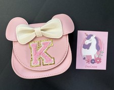 Toddler Purse Girl Gifts: Pink - Letter K - Crossbody Purse With Strap