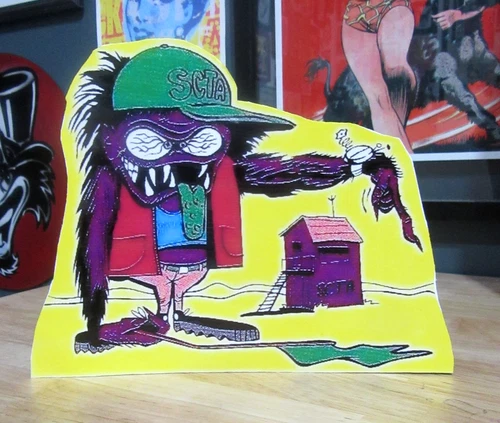 Weird O's Tabletop Standee Cutout | Rat Fink Hawk Weird Oh's Nutty Mads