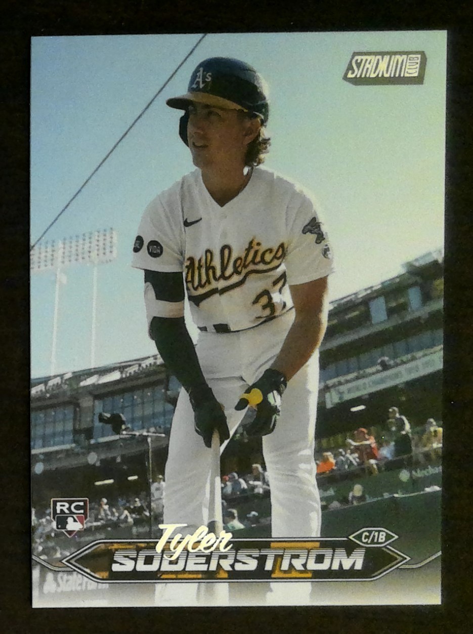 2024 Topps Stadium Club - Tyler Soderstrom #215 (RC) A's Athletics