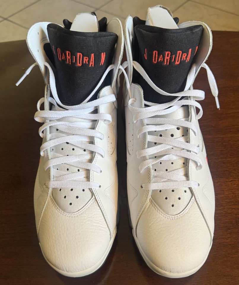 Nike Air Jordan 7 VII Retro White Infrared Sz 17 Crimson 2023 CU9307 160 StockX eBay