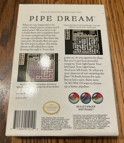 Pipe Dream NES Nintendo 1990 CIB W/Manual - Good Condition!