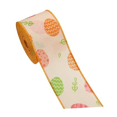 2-6er Pack Ostern Drahtkante Band Wickelband Rolle für Home Party