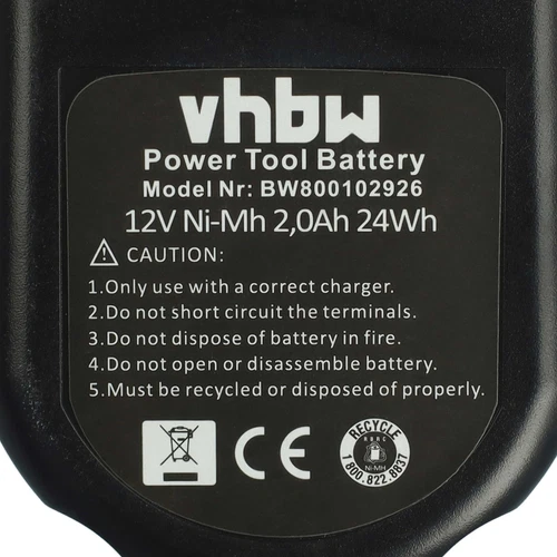 2x Akku 2Ah 12V für Dewalt DC841KA DC840KA DC756KB DC756KA DC745KB DC745KA - Bild 5 von 9